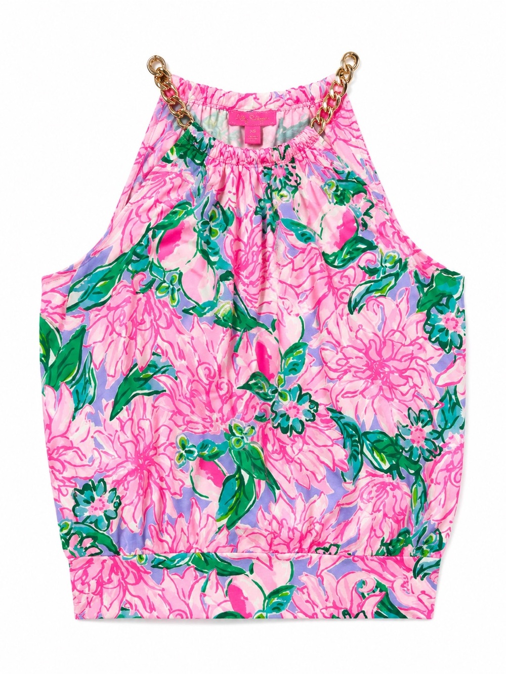 Lilly Pulitzer Floral Chain Strap Sleeveless Top XS